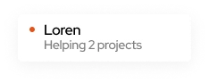 Descrição falando que a Loren ajudou em 2 projetos